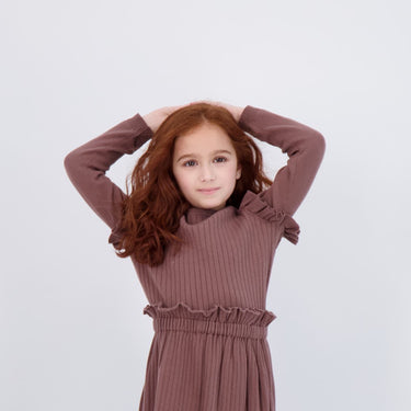 RUFFLE KNIT SWEATER