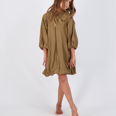 Crinkle Collar Dress