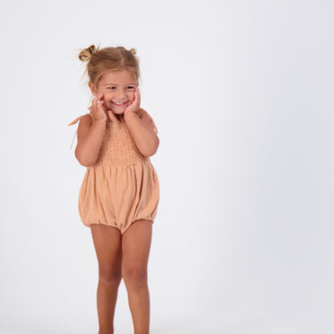 Swiss Dot Romper