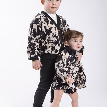 Marble Print Cardigan
