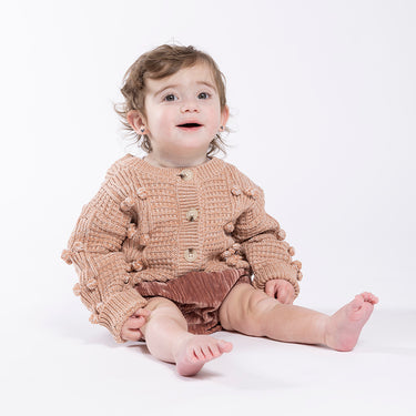 Bobble Cardigan Pink