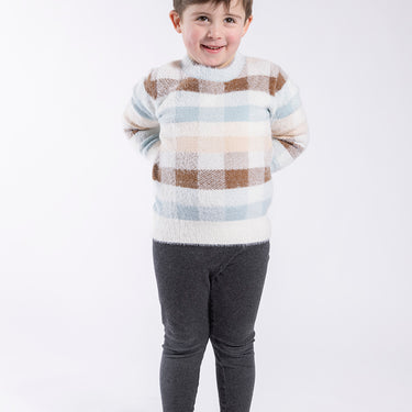 Plaid Knit Sweater