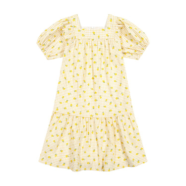 GINGHAM FRUIT DRESS