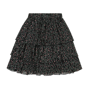 FLORAL MICROPLEAT SKIRT