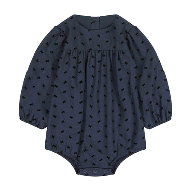 Bow Print Romper