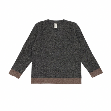 MELANGE COLORBLOCK SWEATER