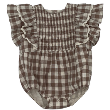 Gingham Romper
