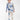 Tie Dye Ribbed Pajamas Set Blue