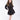 Tiered Sweat Dress Black