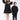 Tiered Sweat Dress Black
