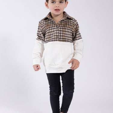 Plaid Shirt Sweatshirt