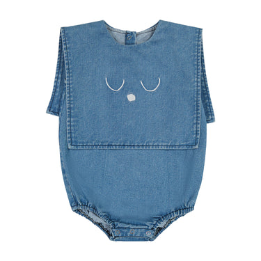 DENIM BIB ROMPER