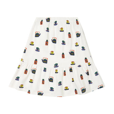 TEA PRINT SKIRT