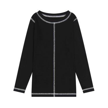 Solid Coverstitch Pajamas Top & Bottom
