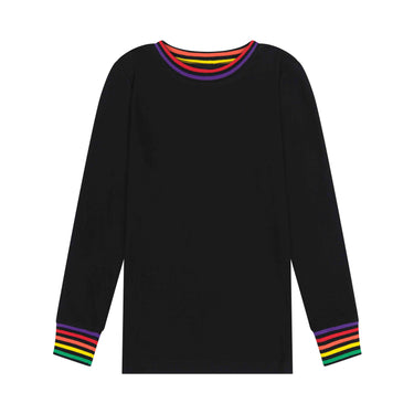 Rainbow Cuff Pajamas Top & Bottom
