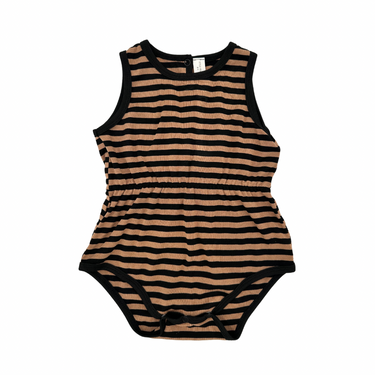BLACK STRIPE ROMPER