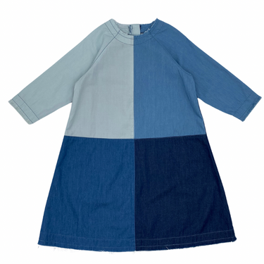 Denim Colorblock Dress