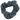 Denim Striped Scrunchie