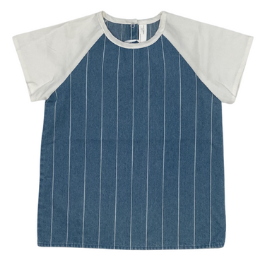 Denim Pinstripe Tee