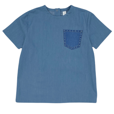 Chambray Pocket Top