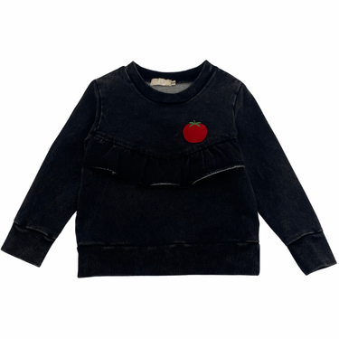 Tomato Ruffle Sweatshirt