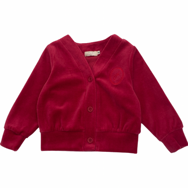 Velour Cardigan