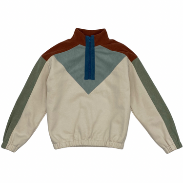 Corduroy Patchwork Sweatshirt