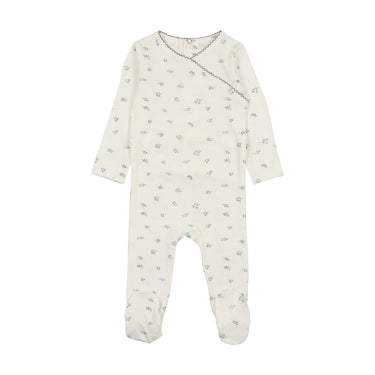 Blueberry Print Footie Set