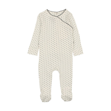 Polka Dot Wrap Footie Set
