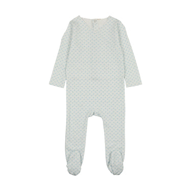 Printed Pointelle Wrap Footie