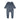 Velour Scalloped Collar Footie