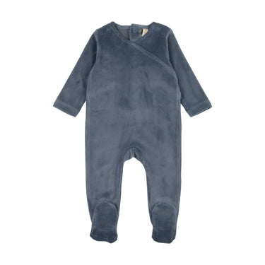 Velour Scalloped Collar Footie