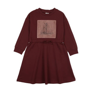 Sailor Velour Patch Dress