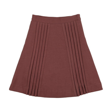 Dressy Pleated Wool Skirt