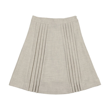 Dressy Pleated Wool Skirt