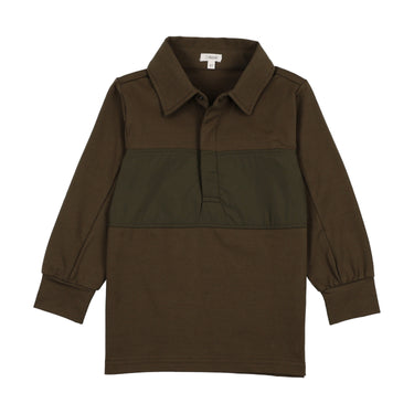 Contrast Fabric Polo