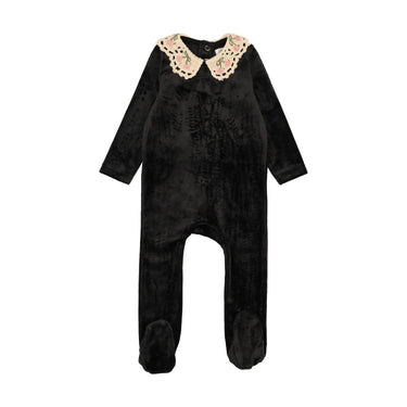Cherry Crochet Collar Footie