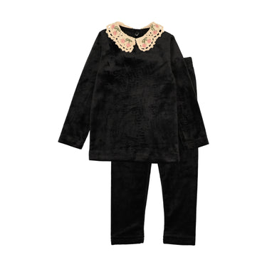 Cherry Crochet Collar Lounge Set* See Fit