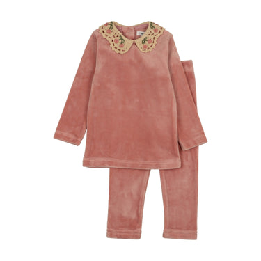 Cherry Crochet Collar Lounge Set* See Fit