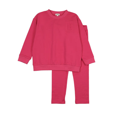 Embossed B Sweatshirt Set