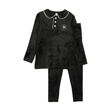Velour Collar Emblem Pajamas