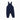 Printed Heart Denim Overalls