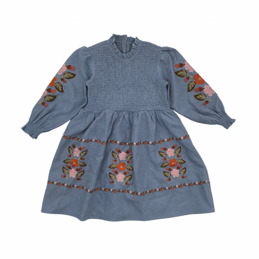 FLORAL EMBROIDERED DRESS