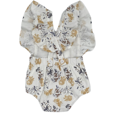 Printed Ruffle Romper
