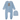 Sherpa Teddy Velour Footie Set