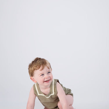 SQUARE TRIM ROMPER