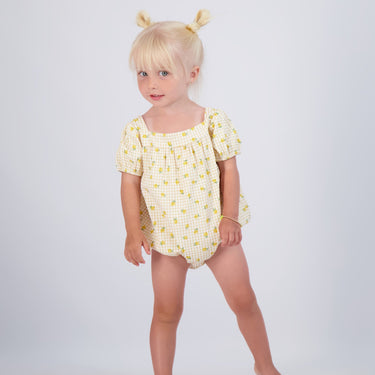 GINGHAM FRUIT ROMPER