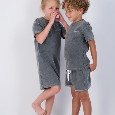 DENIM WASHED DRESS