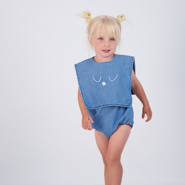 DENIM BIB ROMPER
