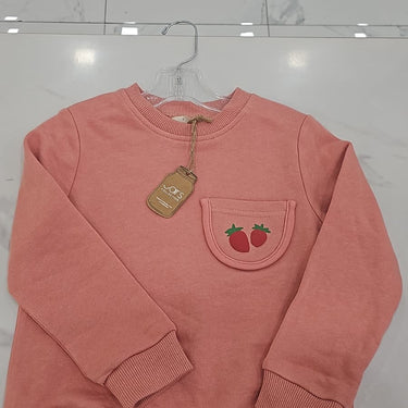STRAWBERRY POKET SWEATHSIRT